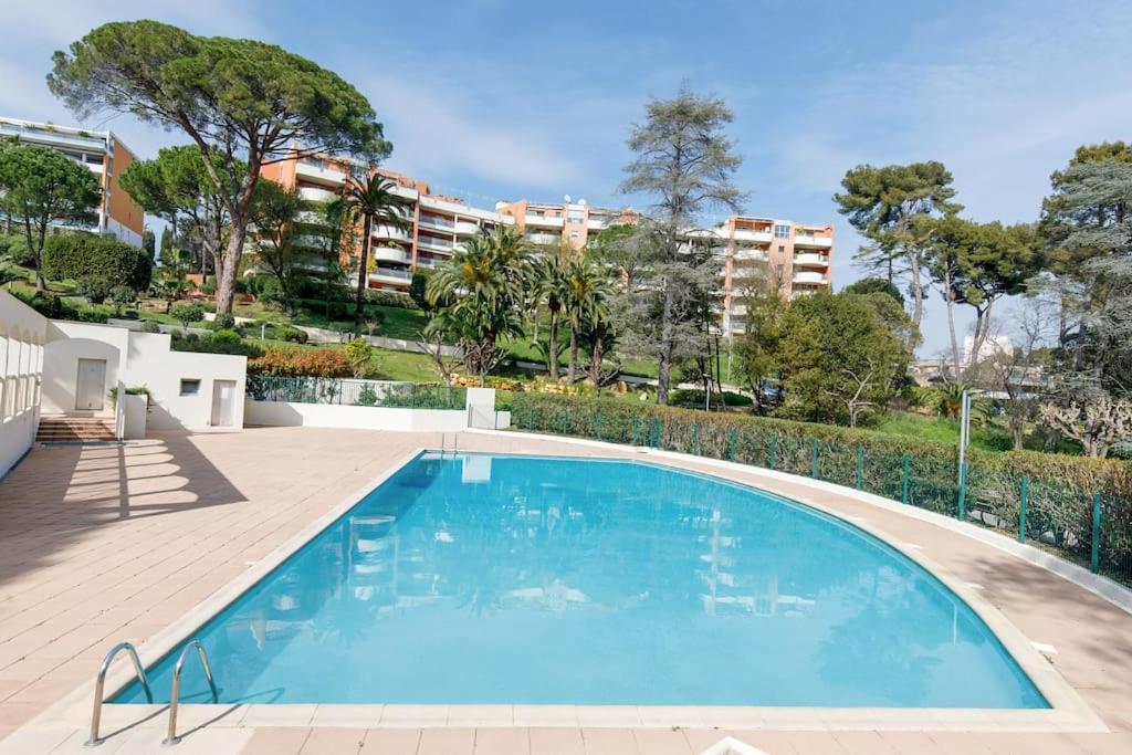Domaine Des Palmiers - Piscine- Parking - Tennis - Clim Cannes Bagian luar foto